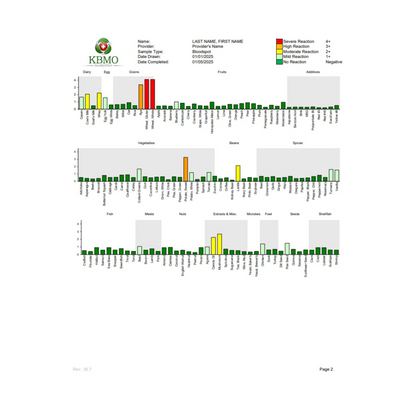 KBMO Diagnostics Fit 132 Patient Results Page 2