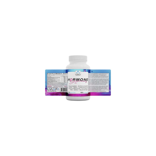 LVLUP Health Hormone Harmony bottle showing the full label of comprehensive hormone support formula