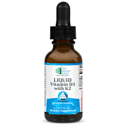 Liquid Vitamin D3 with K2 by Ortho Molecular