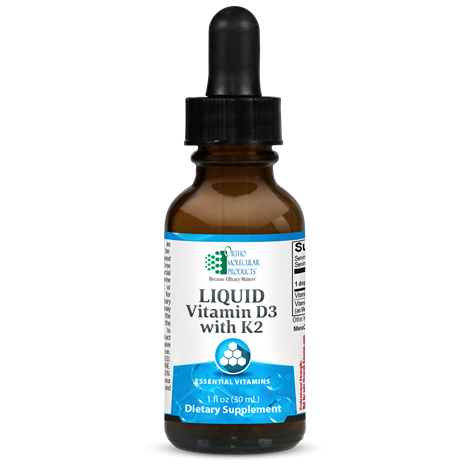 Liquid Vitamin D3 with K2 by Ortho Molecular