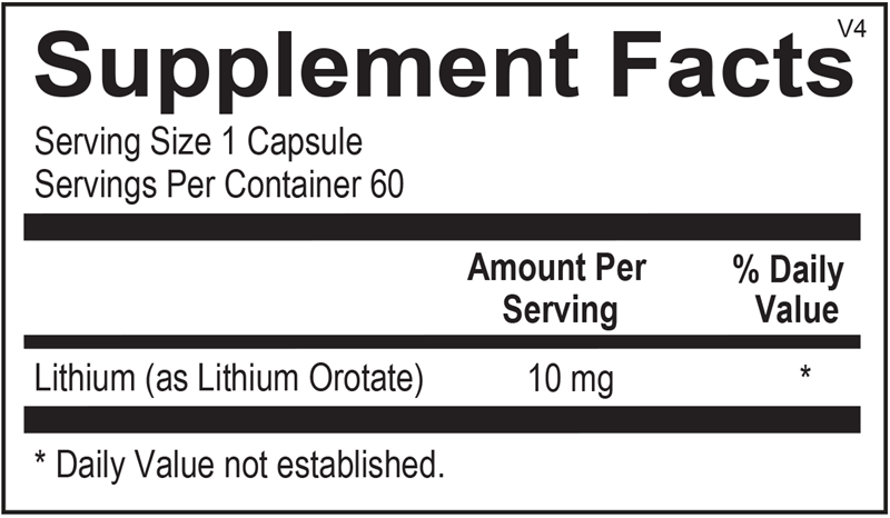 Lithium Orotate by Ortho Molecular