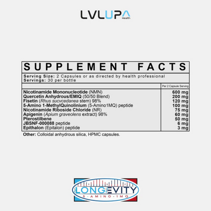 Longevity 5 Amino 1MQ LVLUP Health Ingredients