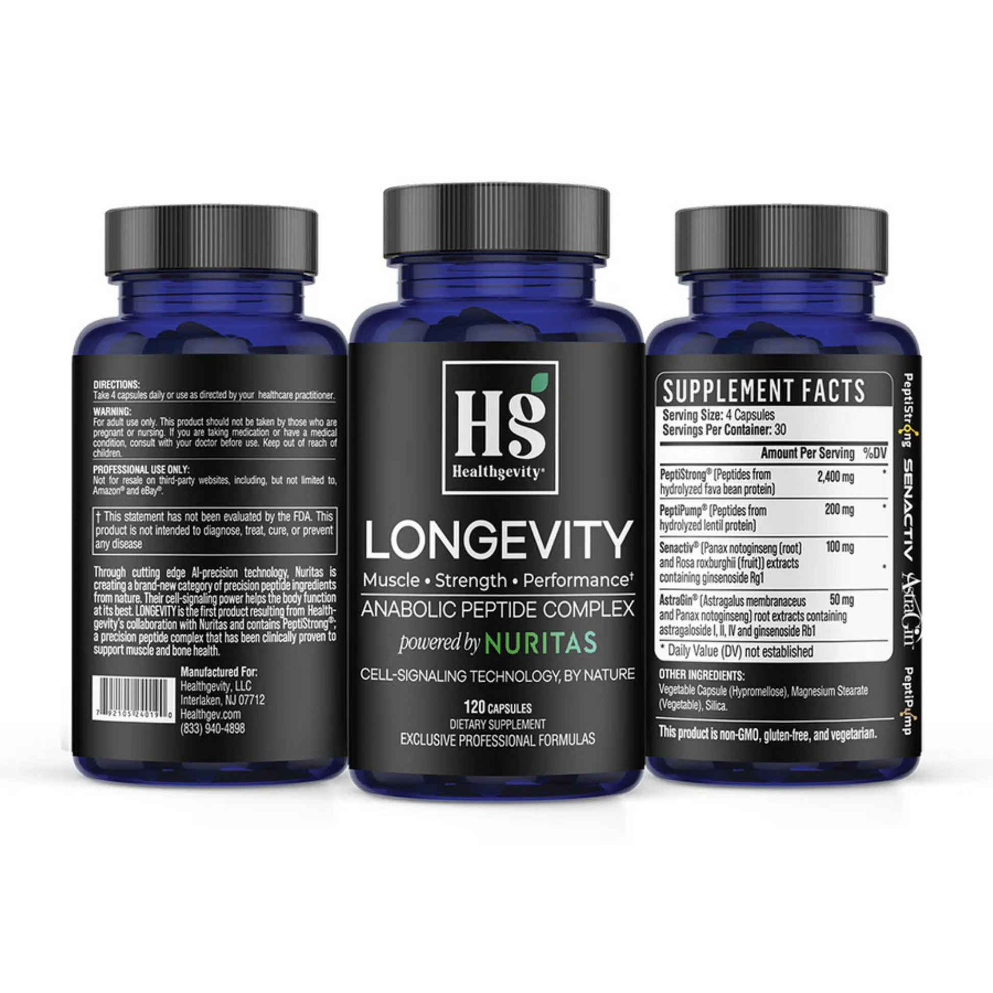 Longevity Healthgevity Bottles