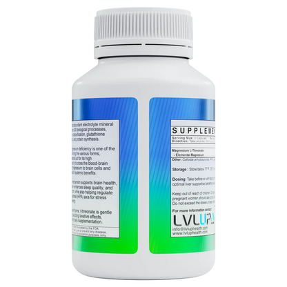 Magnesium L Threonate LVLUP 
 Health Side Description