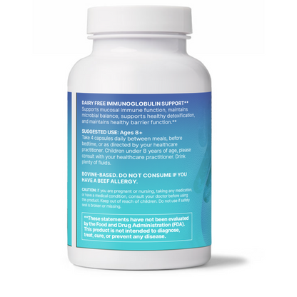 Mega IgG2000 Microbiome Labs Back Label