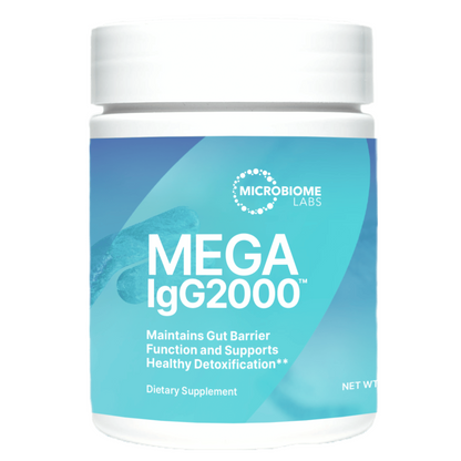 Mega IgG2000 Powder Microbiome Labs Bottle
