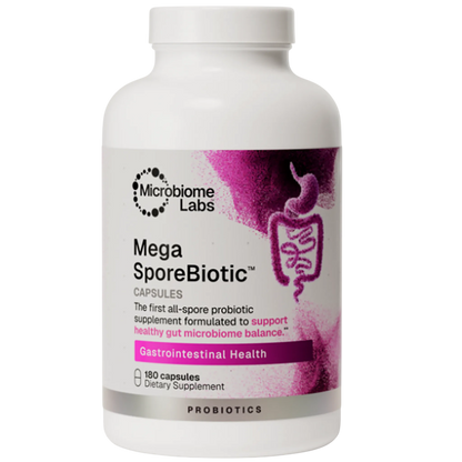 Mega Spore Biotic 180 Capsules Microbiome Labs Bottle