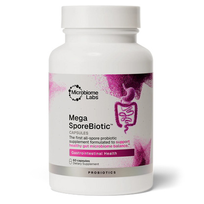 Mega Spore Biotic 60 Capsules Microbiome Labs Bottle