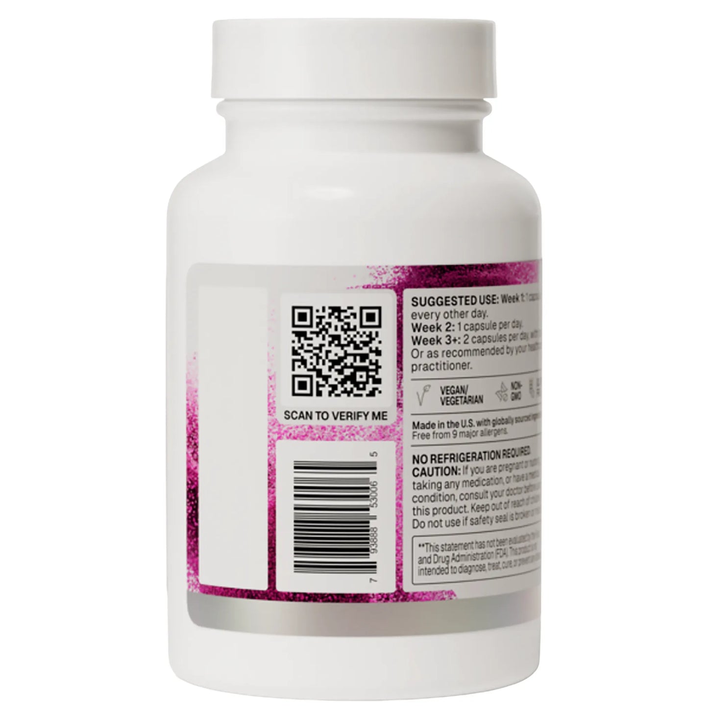 Mega Spore Biotic Microbiome Labs 60 Capsules Back Label