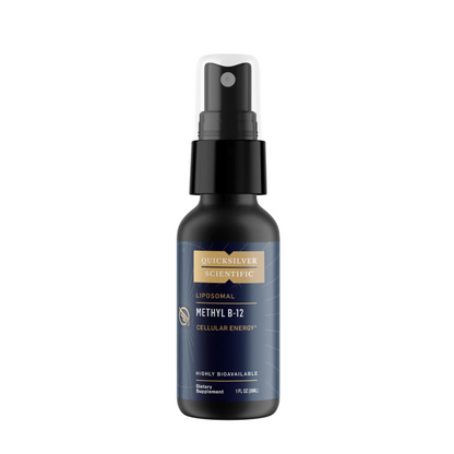 A bottle of methyl b12 by quicksilver
