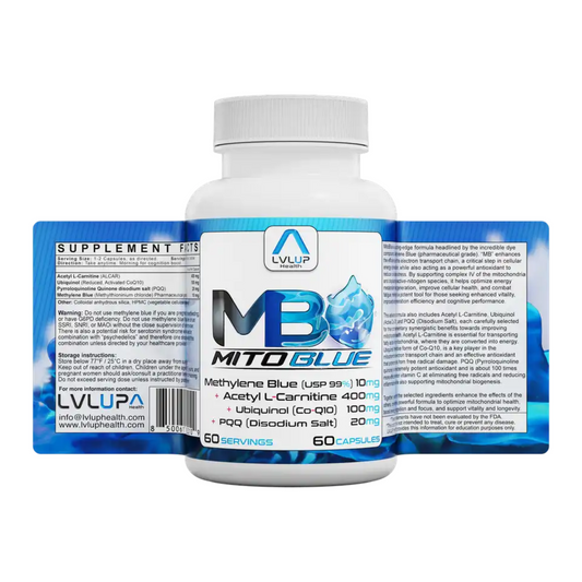 Mito Blue LVLUP Health Label