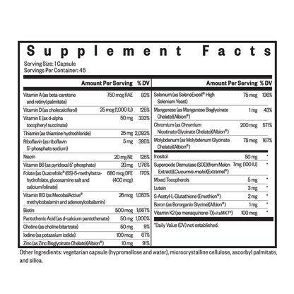 Multivitamin One By Seeking Health