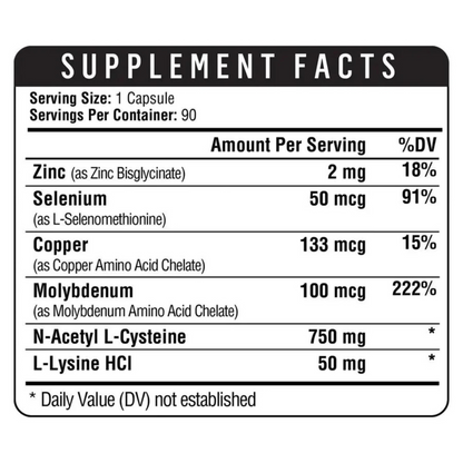 NAC 750 Healthgevity Ingredients