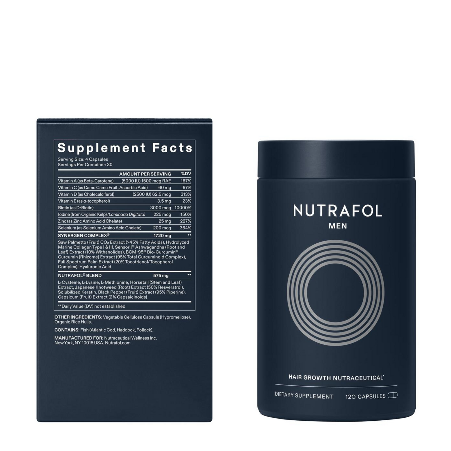 The ingredients in Men's Nutrafol