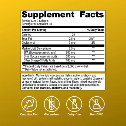OmegaGenics® Fish Oil EPA-DHA 720 mg By Metagenics