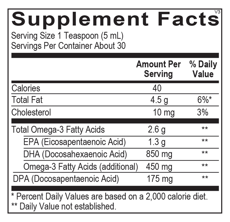 Orthomega® Liquid Fish Oil- Mango by Ortho Molecular Products