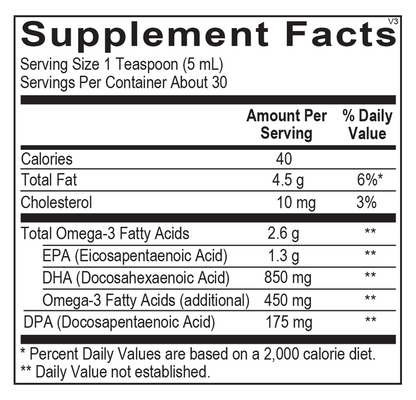 Orthomega® Liquid Fish Oil- Mango by Ortho Molecular Products