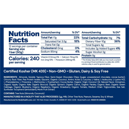 Perfect Amino Blondie Bar Body Health Ingredients