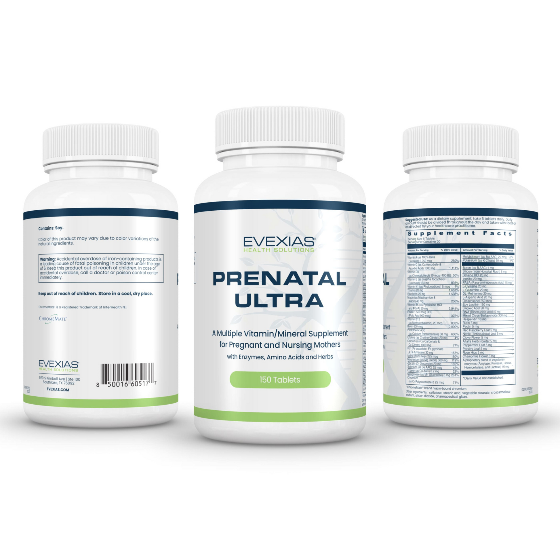 Prenatal Ultra Vitamin Evexias trio