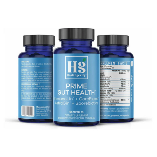 Prime Gut Health Healthgevity Bottles