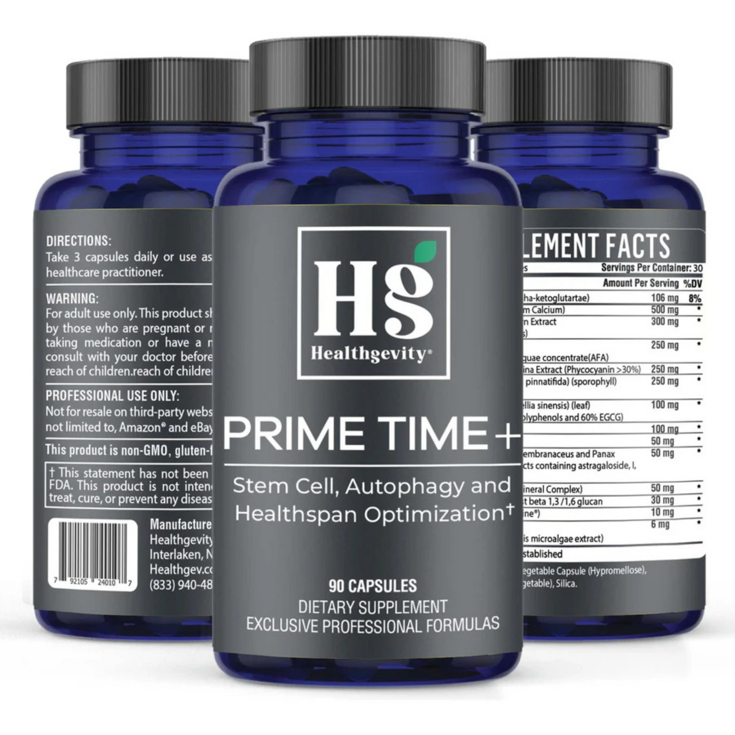 Prime Time Healthgevity Bottles