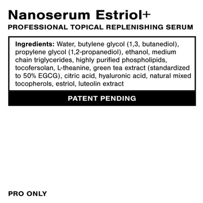 Professional Estriol Serum Ingredients Quicksilver Scientific