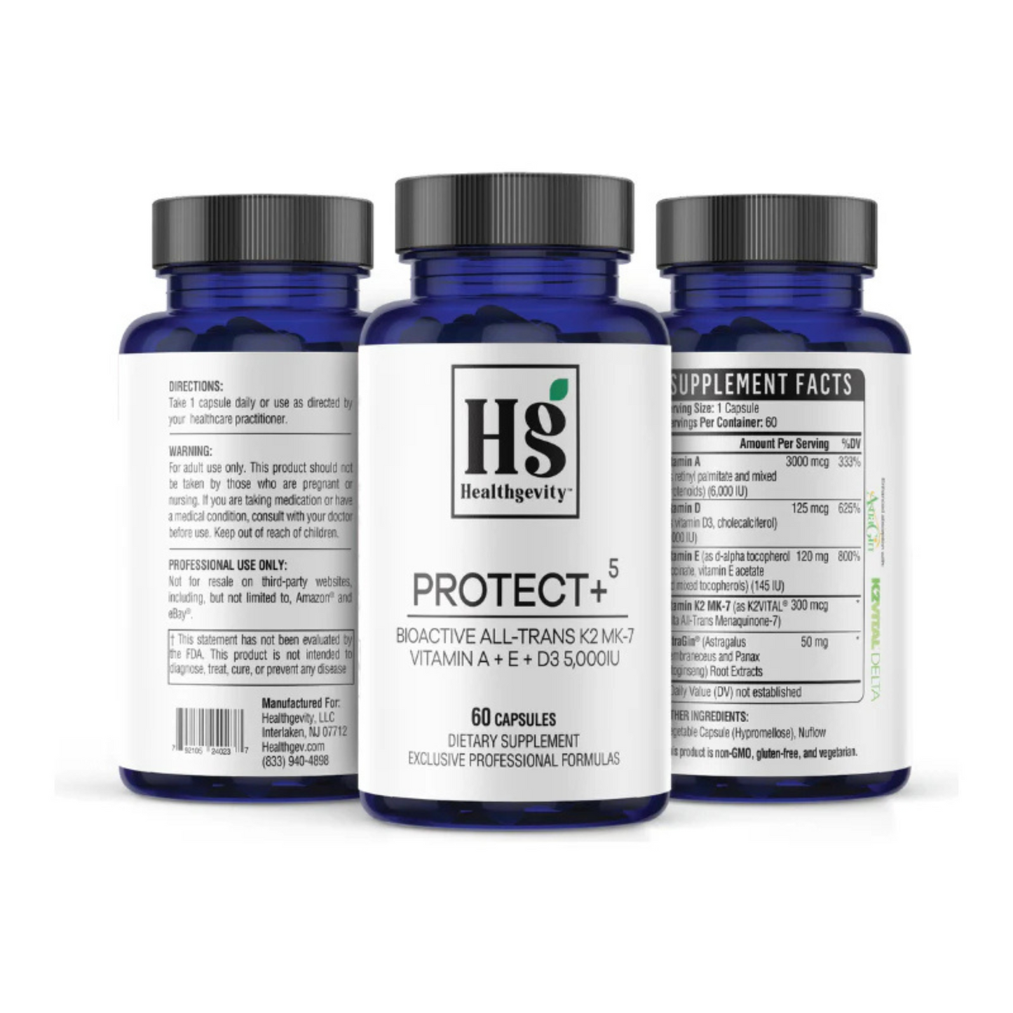 Protect 5 Healthgevity Bottles