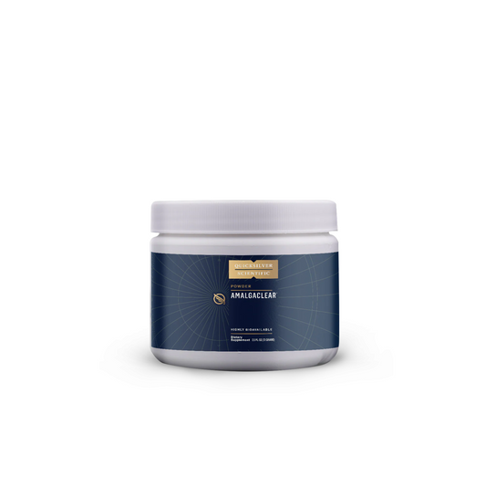 Quicksilver Scientific Amalgaclear container heavy metal detox supplement with IMD and Modified Citrus Pectin for mercury and silver amalgam support