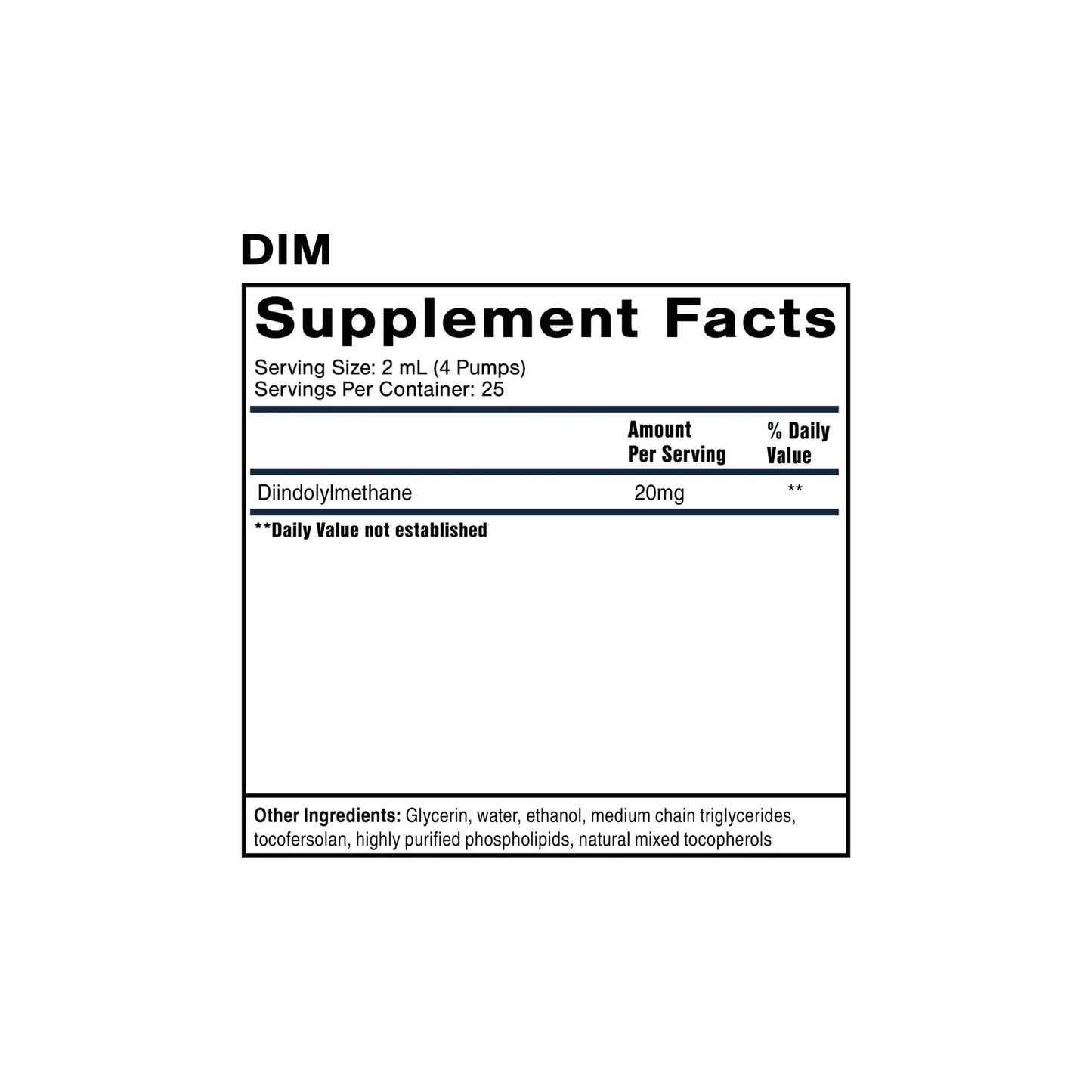 Nanoemulsified DIM bottle by Quicksilver Scientific hormone metabolism and detox support supplement