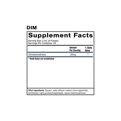 Nanoemulsified DIM bottle by Quicksilver Scientific hormone metabolism and detox support supplement