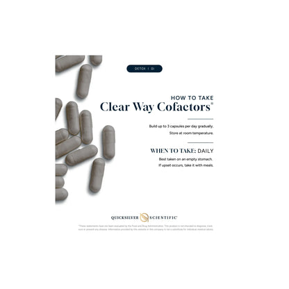 Dosage instructions for Clear Way Cofactors detox supplement