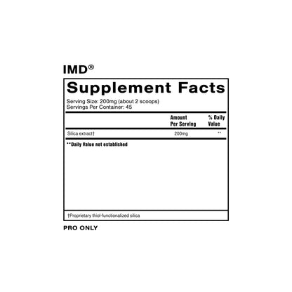 IMD intestinal cleanse supplement facts panel