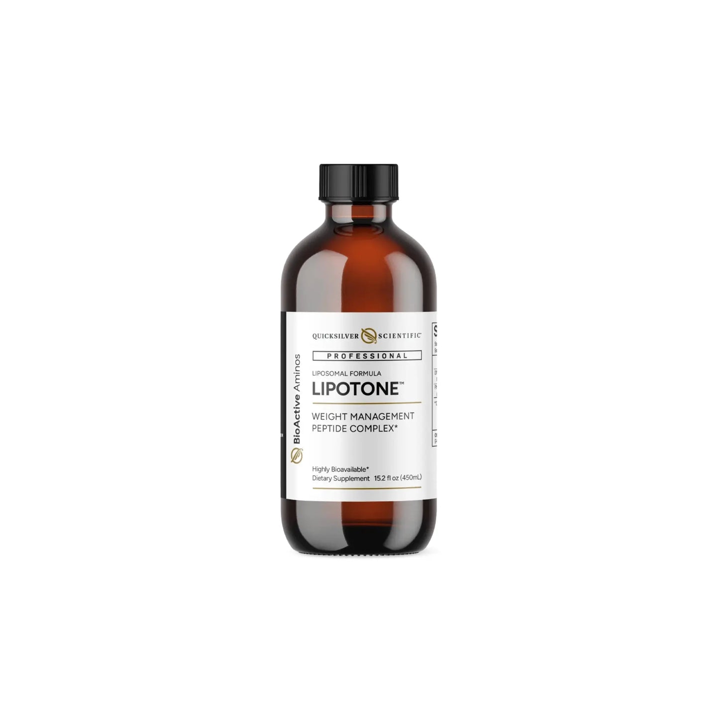 LipoTone bottle by Quicksilver Scientific for liposomal metabolic and appetite support