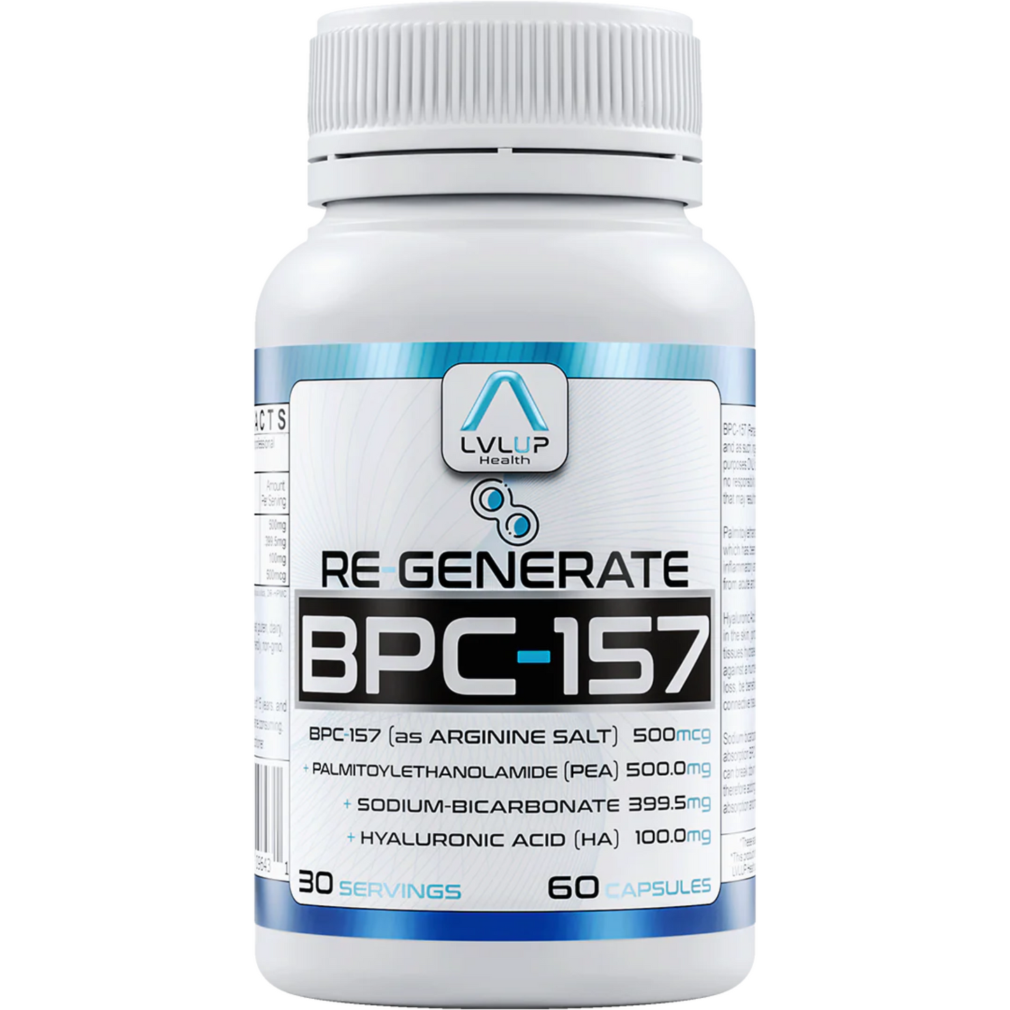 Re Generate BPC 157 LVLUP Health Bottle