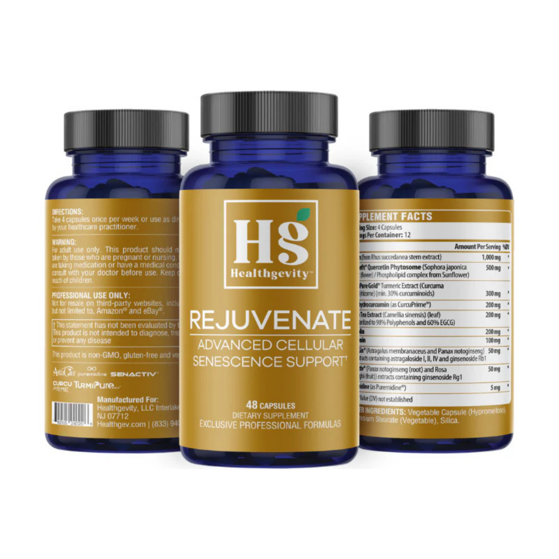 Rejuvenate Healthgevity Bottles