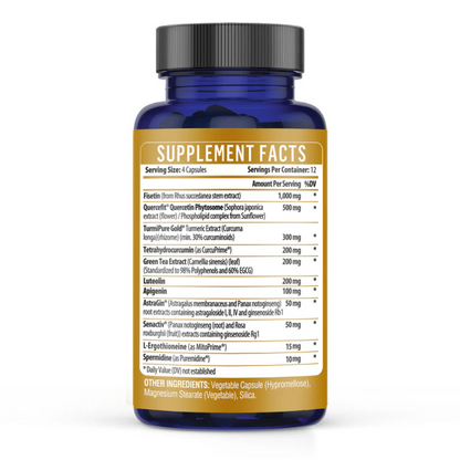 Rejuvenate Healthgevity Supplement Back Label