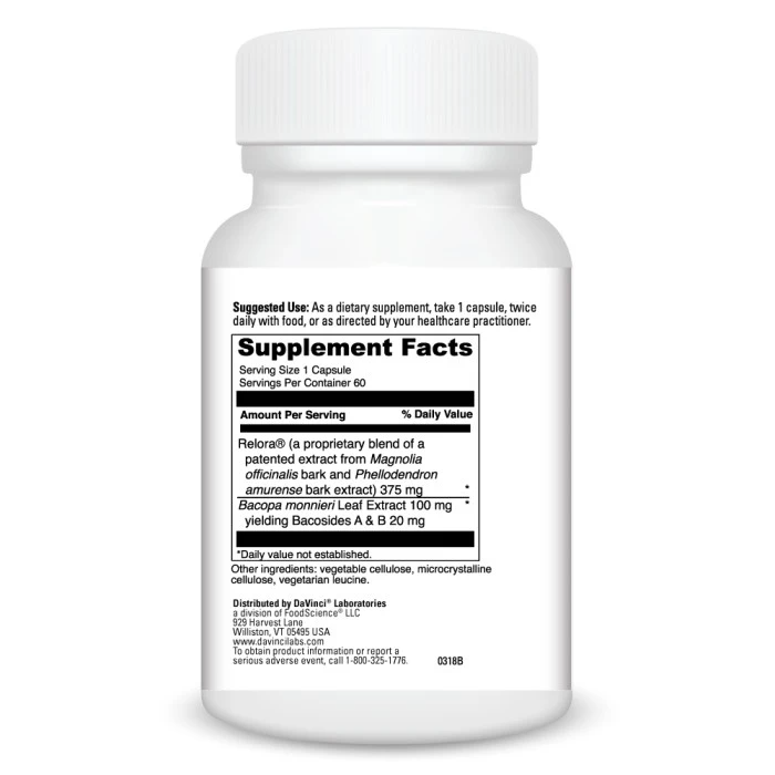 Relora® With Bacopa (60) SF