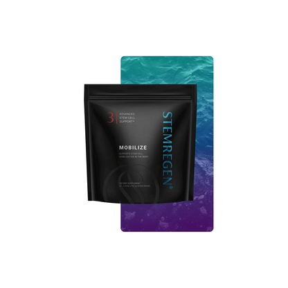 STEMREGEN Mobilize supplement bag supporting stem cell mobilization, blood flow, capillary health, and tissue repair