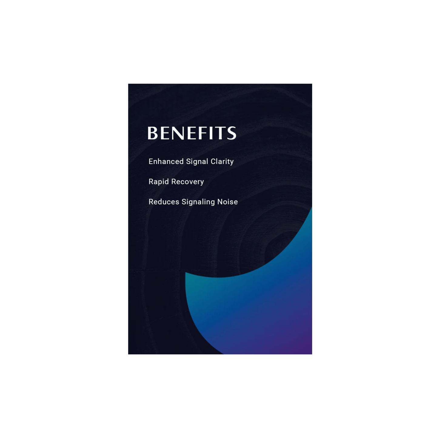 STEMREGEN Signal benefits graphic highlighting enhanced stem cell clarity, rapid recovery, and reduced signaling noise