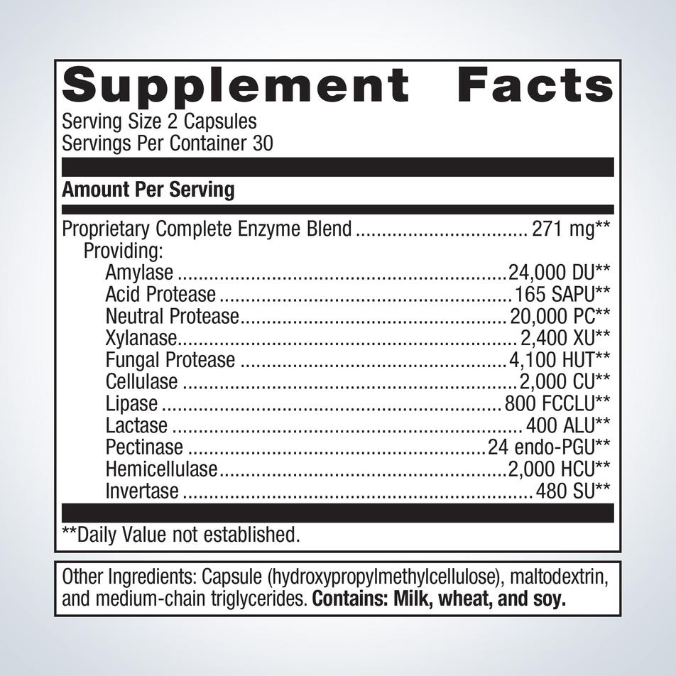SpectraZyme® Complete Enzymes By Metagenics