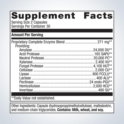 SpectraZyme® Complete Enzymes By Metagenics