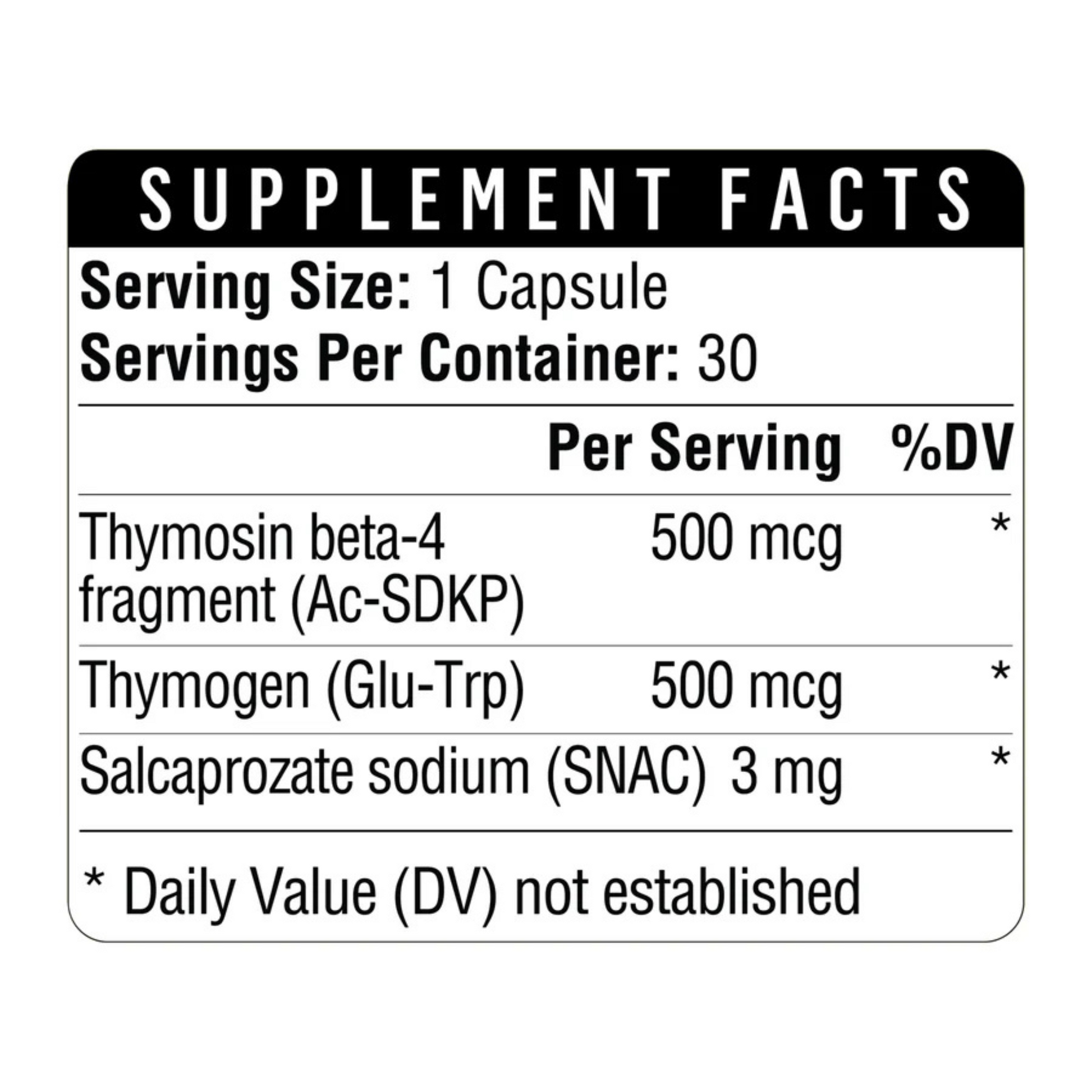 Thymosin B4 Frag 500 Healthgevity Ingredients