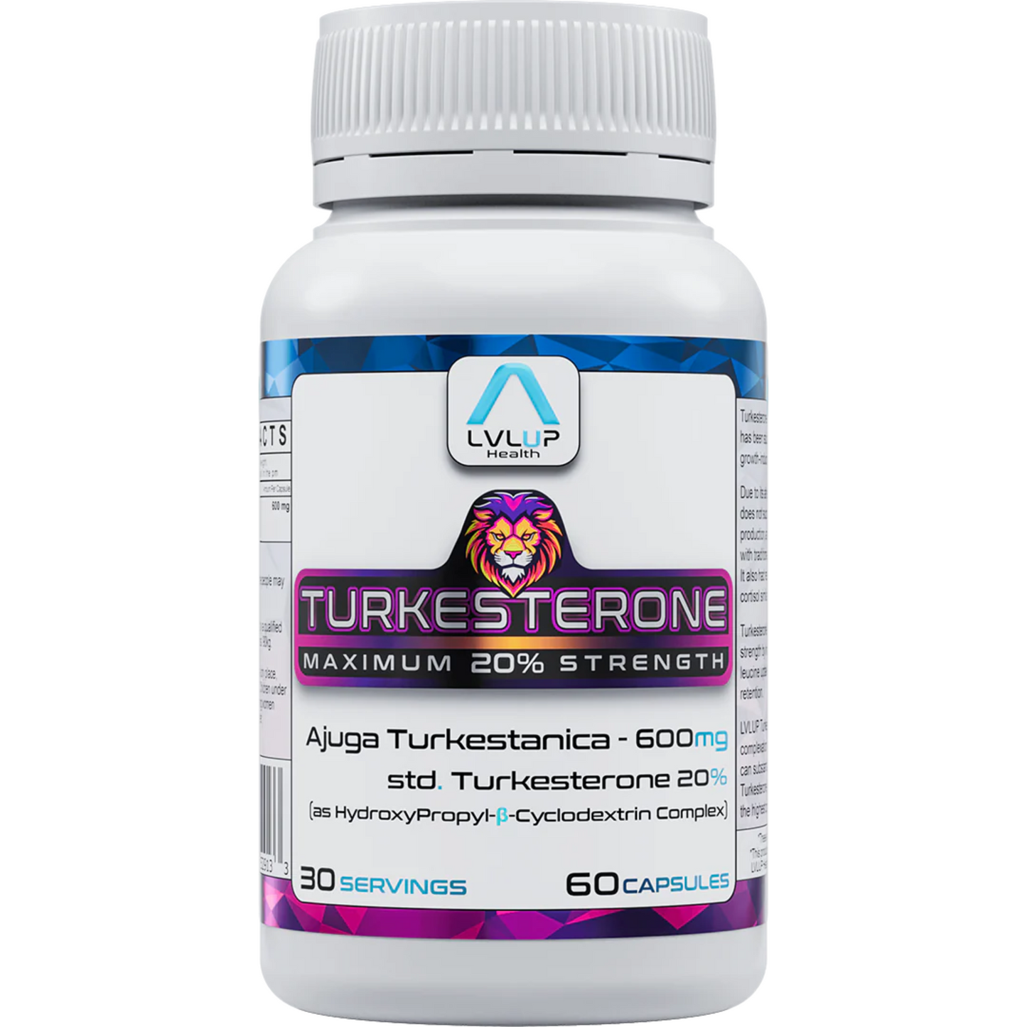 Turkesterone LVLUP Health Bottle