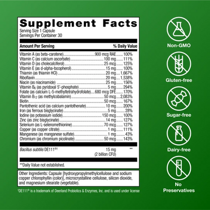 UltraFlora® Probiotic + Multivitamin By Metagenics