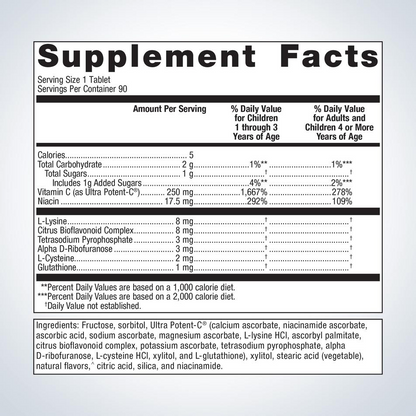 Ultra Potent-C® Chewable Vitamin C By Metagenics