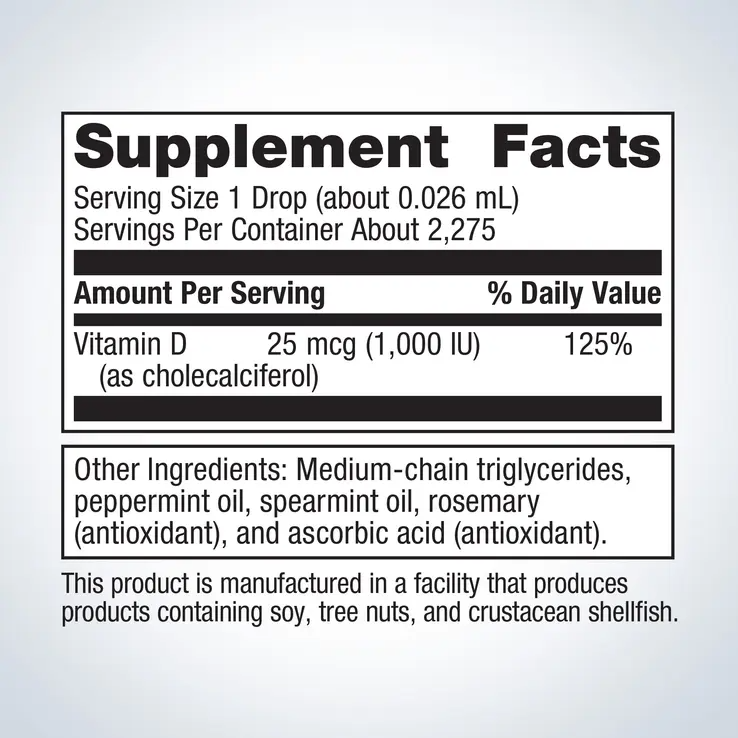 Vitamin D3 Liquid By Metagenics