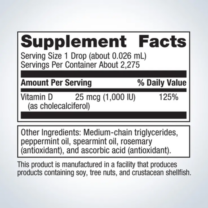 Vitamin D3 Liquid By Metagenics