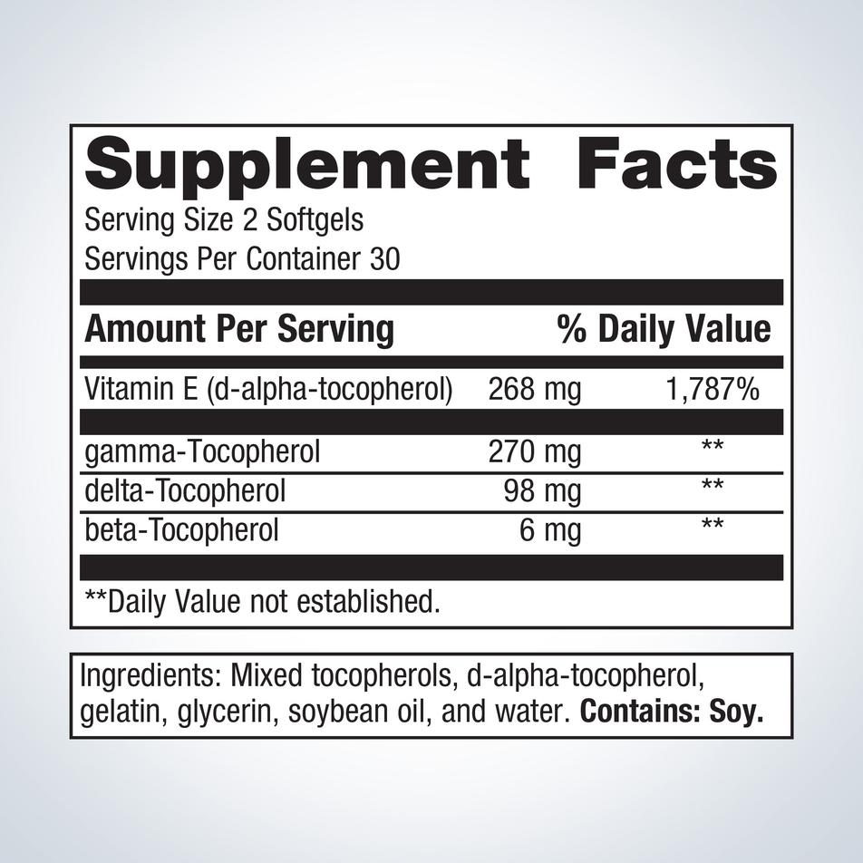 Vitamin E Mixed Tocopherols By Metagenics