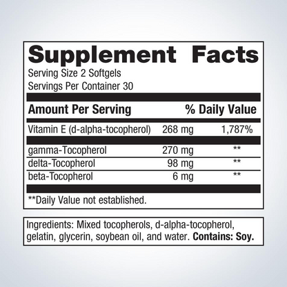 Vitamin E Mixed Tocopherols By Metagenics