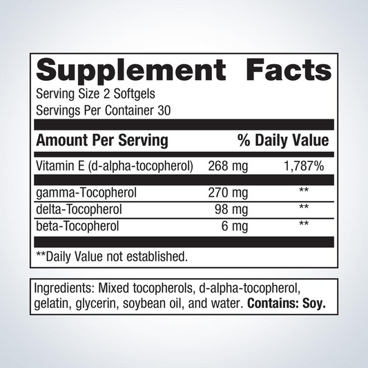 Vitamin E Mixed Tocopherols By Metagenics